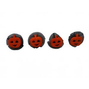 Set of 4 Halloween Pumpkin Button Covers